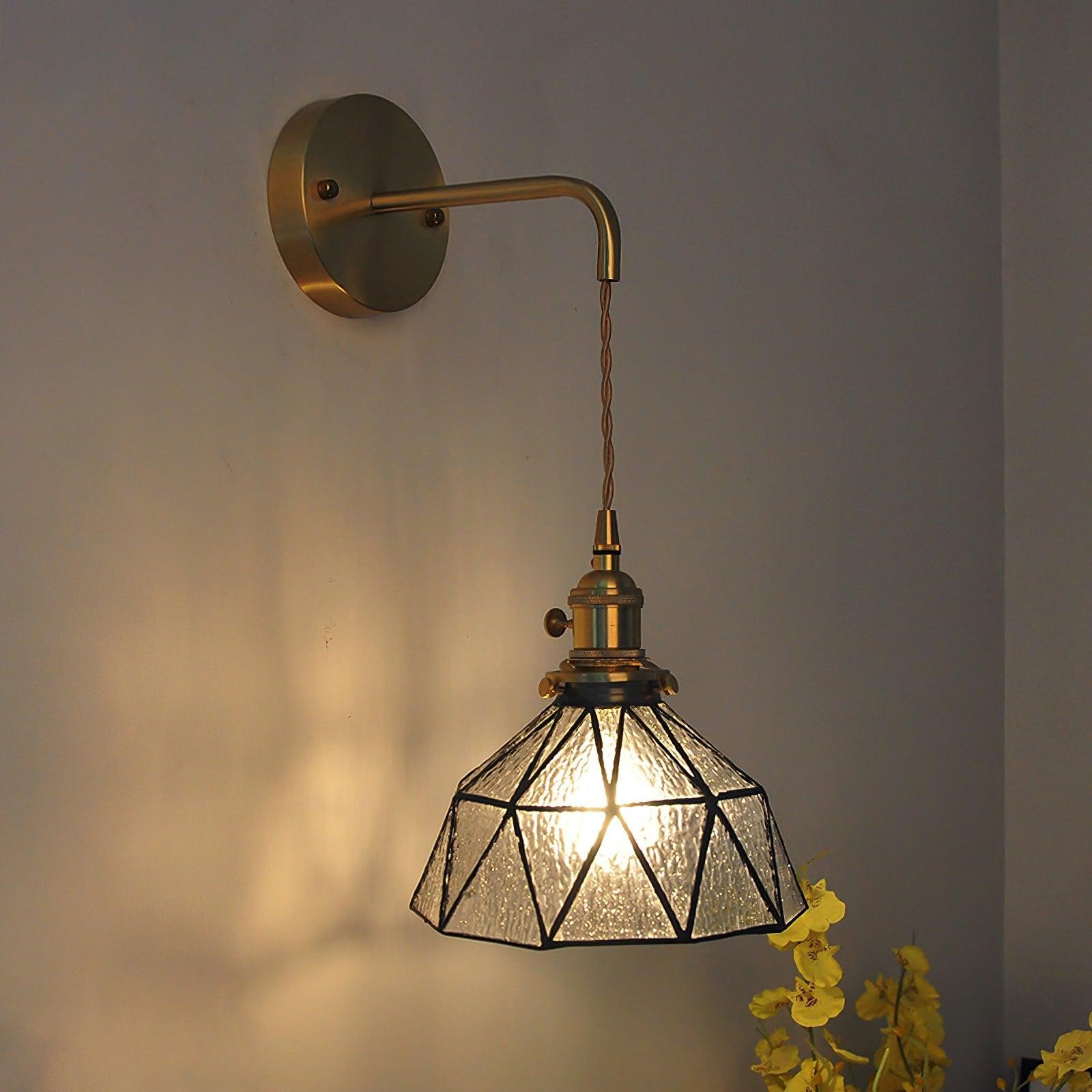 Retro Pastoral Glass Wall Lamp K626