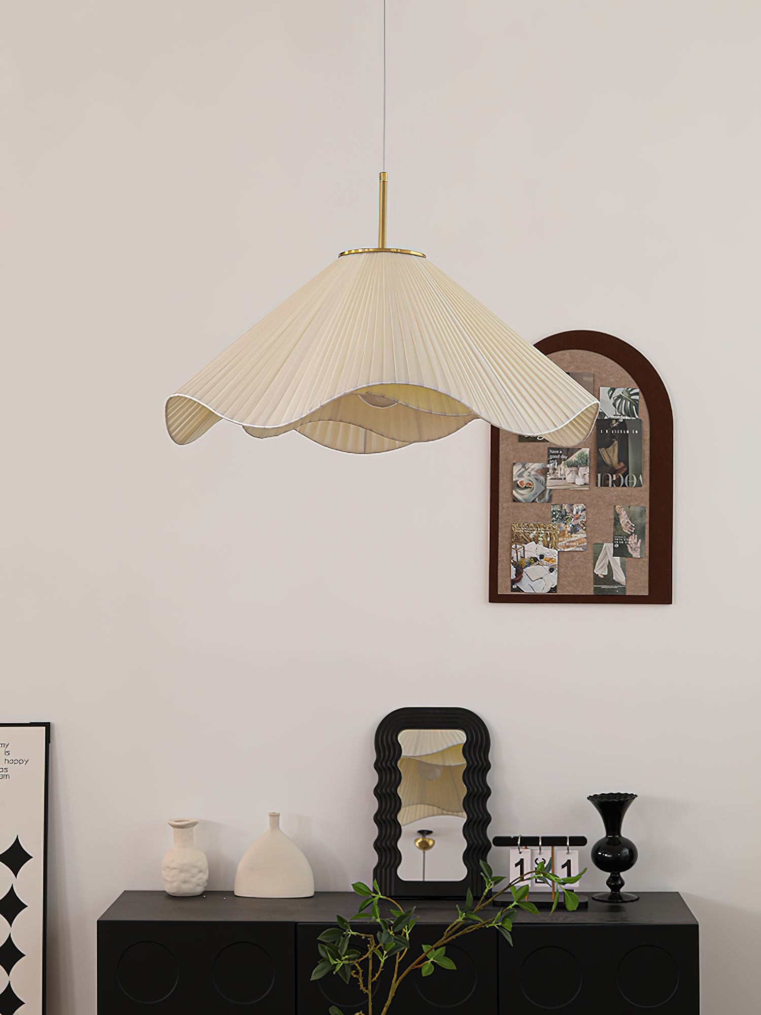 Nordic Cream Style Floral Pendant Lamp K363