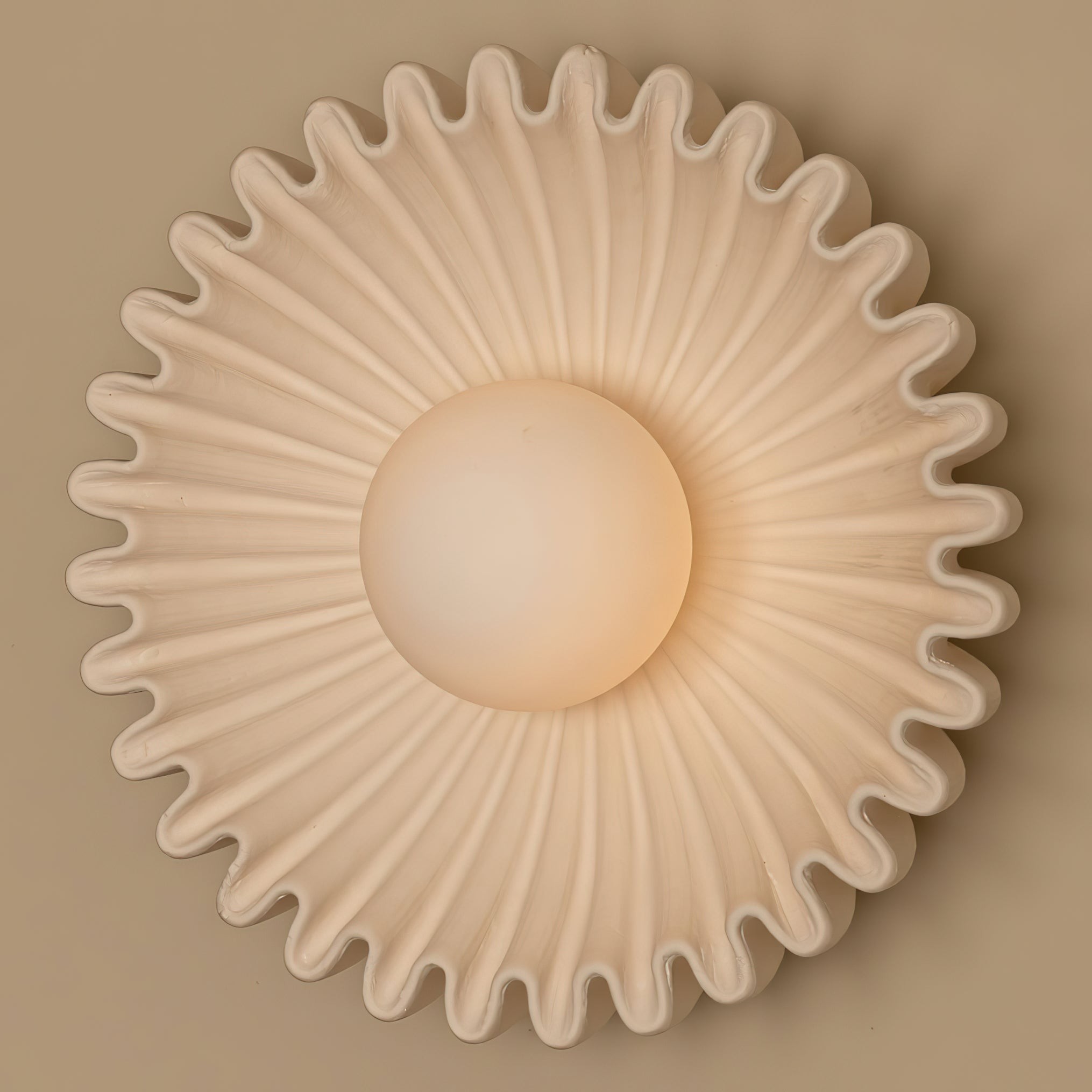 Flower Shaped Ceramic Wall Lamp - Soft Lighting for Bedroom and Hallway K259