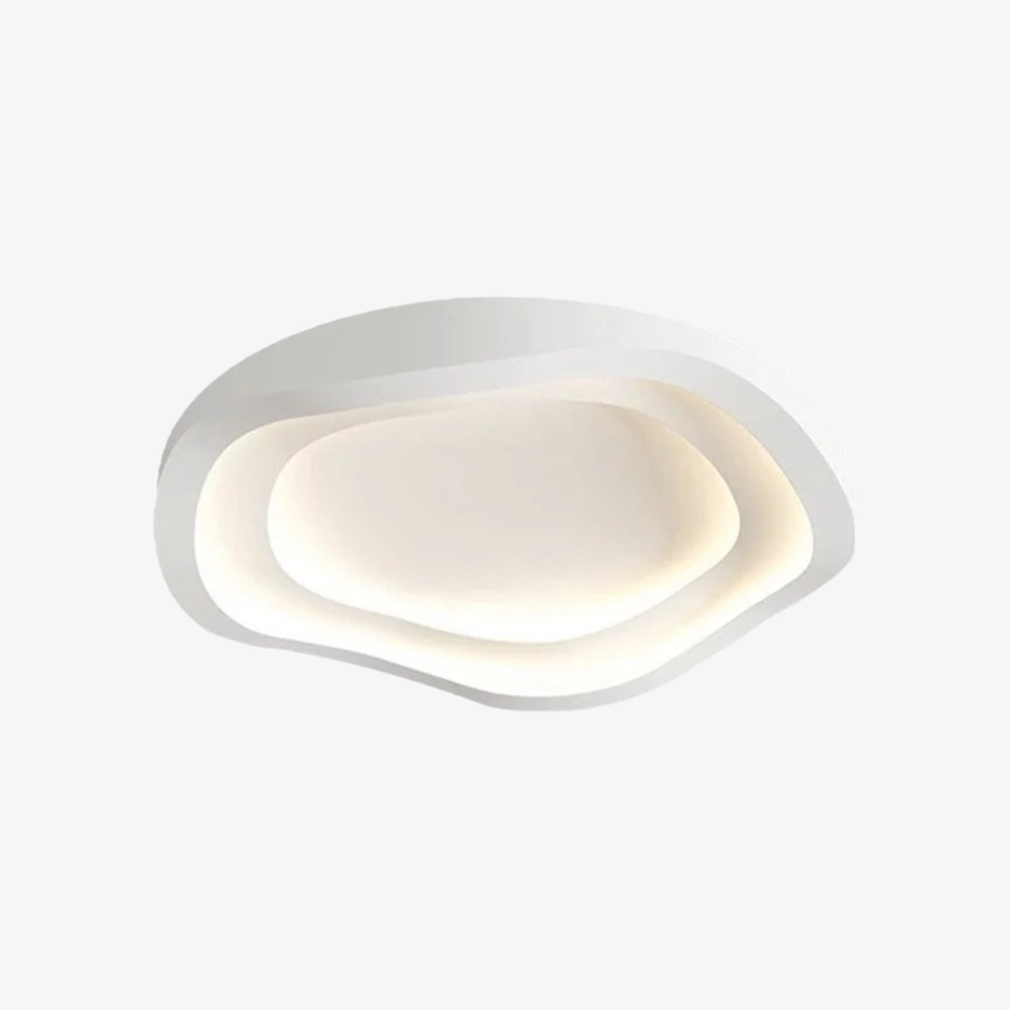 Aeris Elionis Ripple Pattern LED Ceiling Light - Minimalist Iron & Acrylic Flush Mount for Living Room K1770