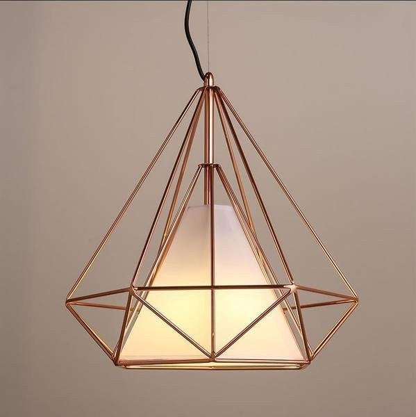 Diamond Cage Metal Pendant