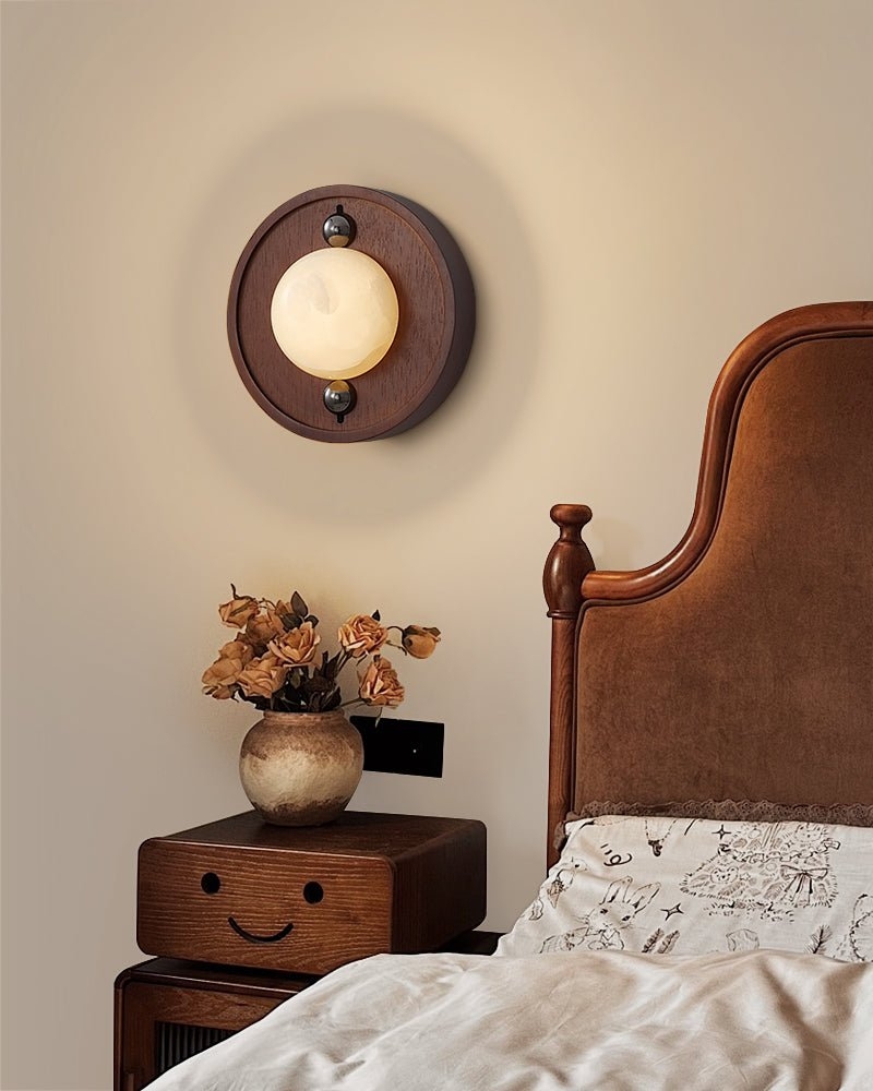 Bezel Alabaster Wall Lamp D393