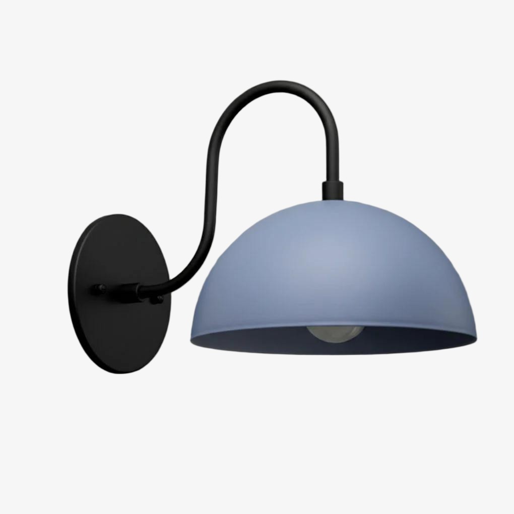 Curva Curved Dome Shade Wall Sconce – Mid-Century Modern Versatile Indoor Lighting K1542