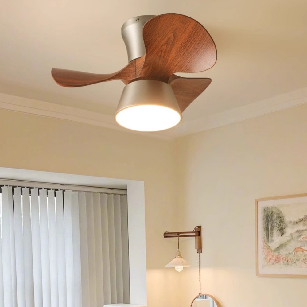 Retro Led Quiet Ceiling Fan Light For Dining Room K1111