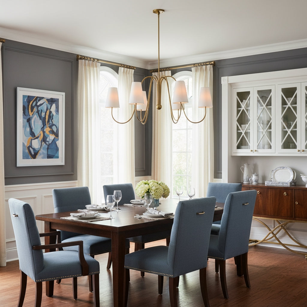 Gianna Curved Chandelier D640