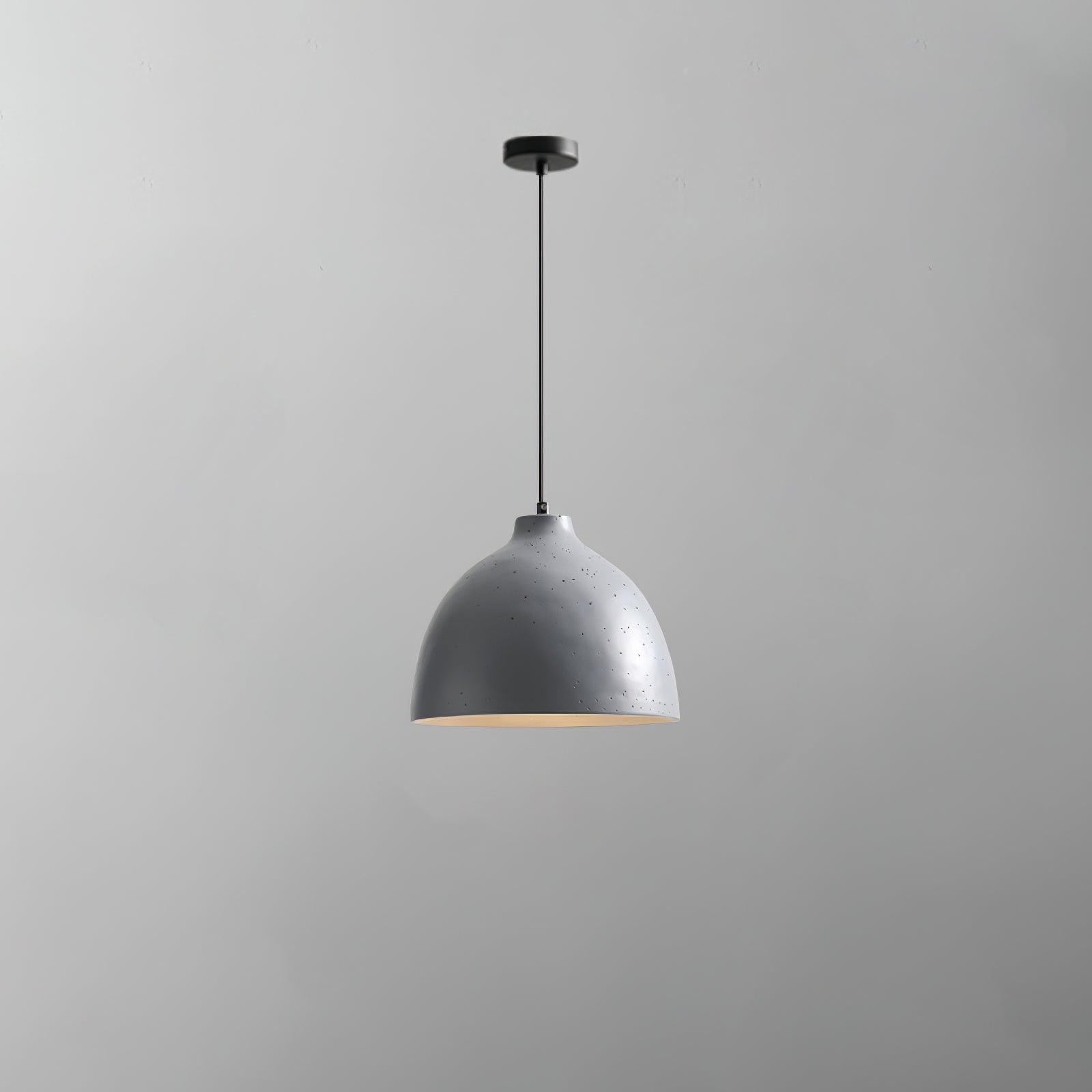 Modern Minimalist Industrial Resin Bowl LED Pendant Light K620
