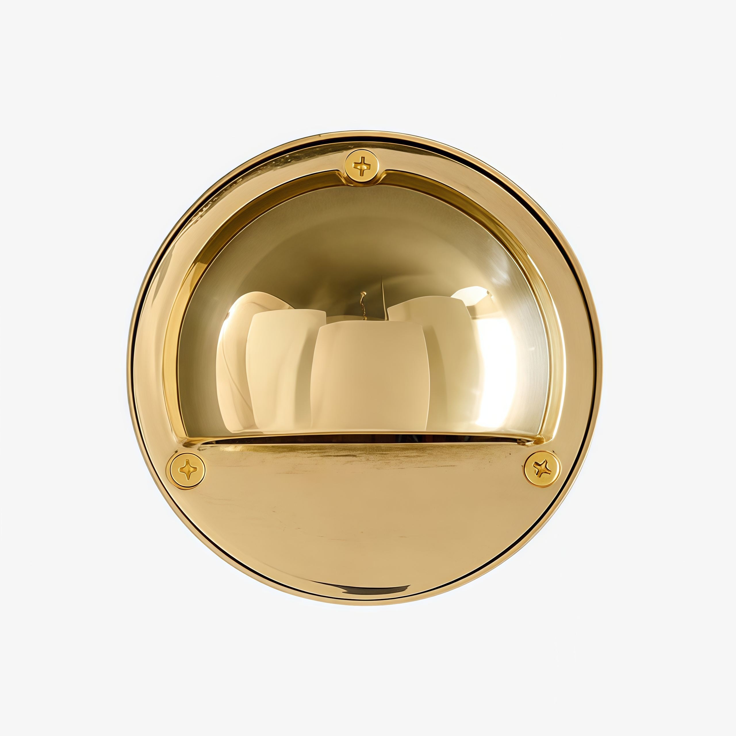 Ardelume Industrial Brass Wall Lamp - Weathered Metal Minimalist Indoor Sconce K2380