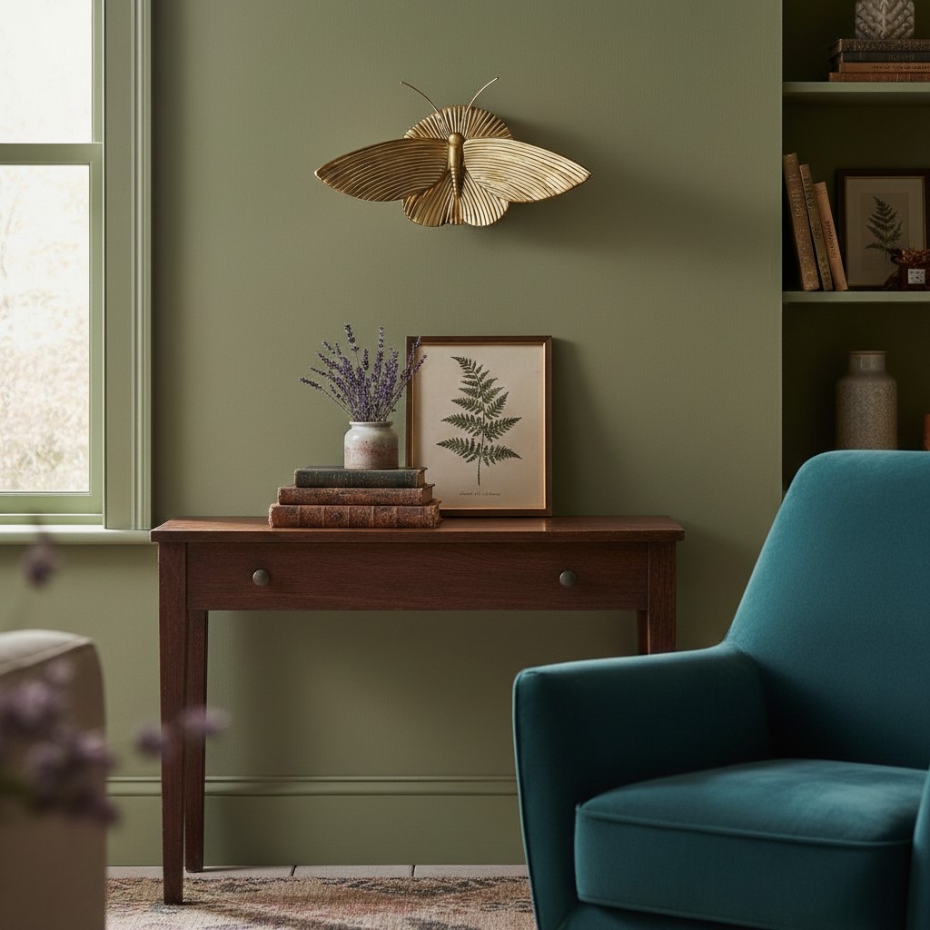 Mothriel Moth-Inspired Metal Wall Sconce - Artistic Vintage Wall Light for Bedroom K2287