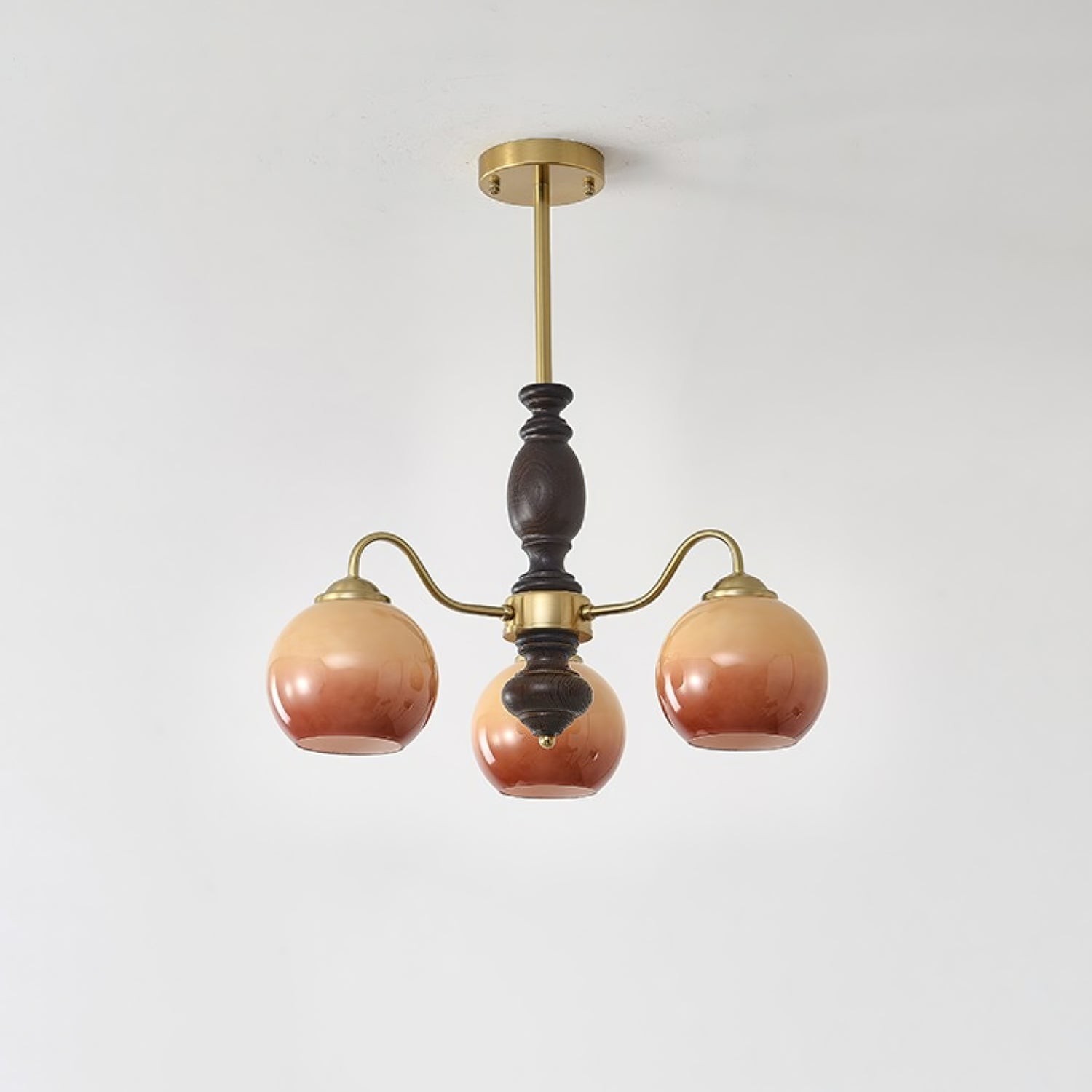 French Medieval Style Caramel Orb Chandelier K292