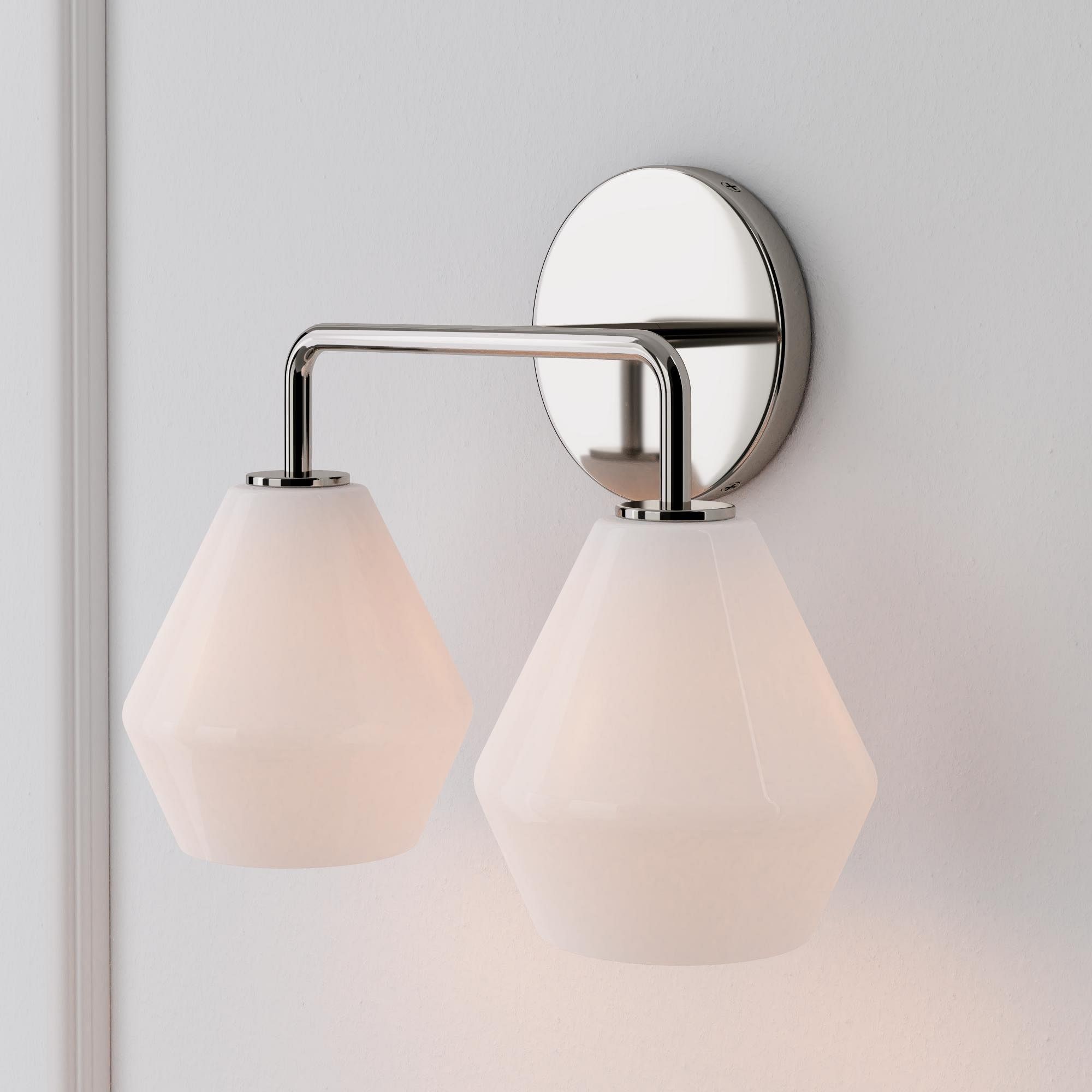 Merin Multi Head Dressing Table Wall Lamp - Metal And Glass Sculptural Lamp K1240