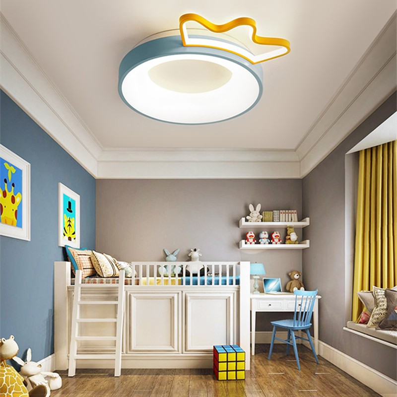 Cartoon Crown Ceiling Lamp
