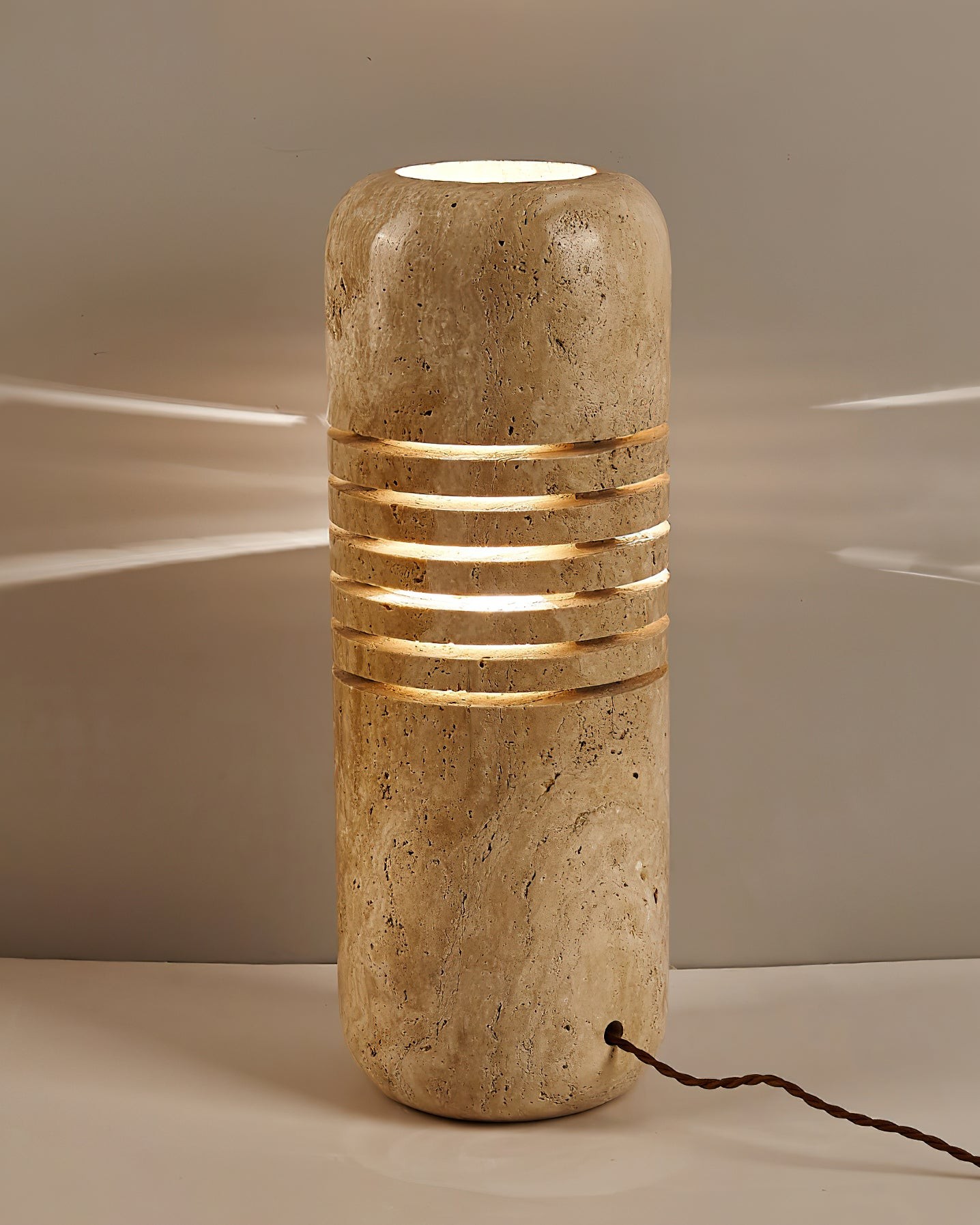 Antique Creative Yellow Travertine Floor Lamp K820