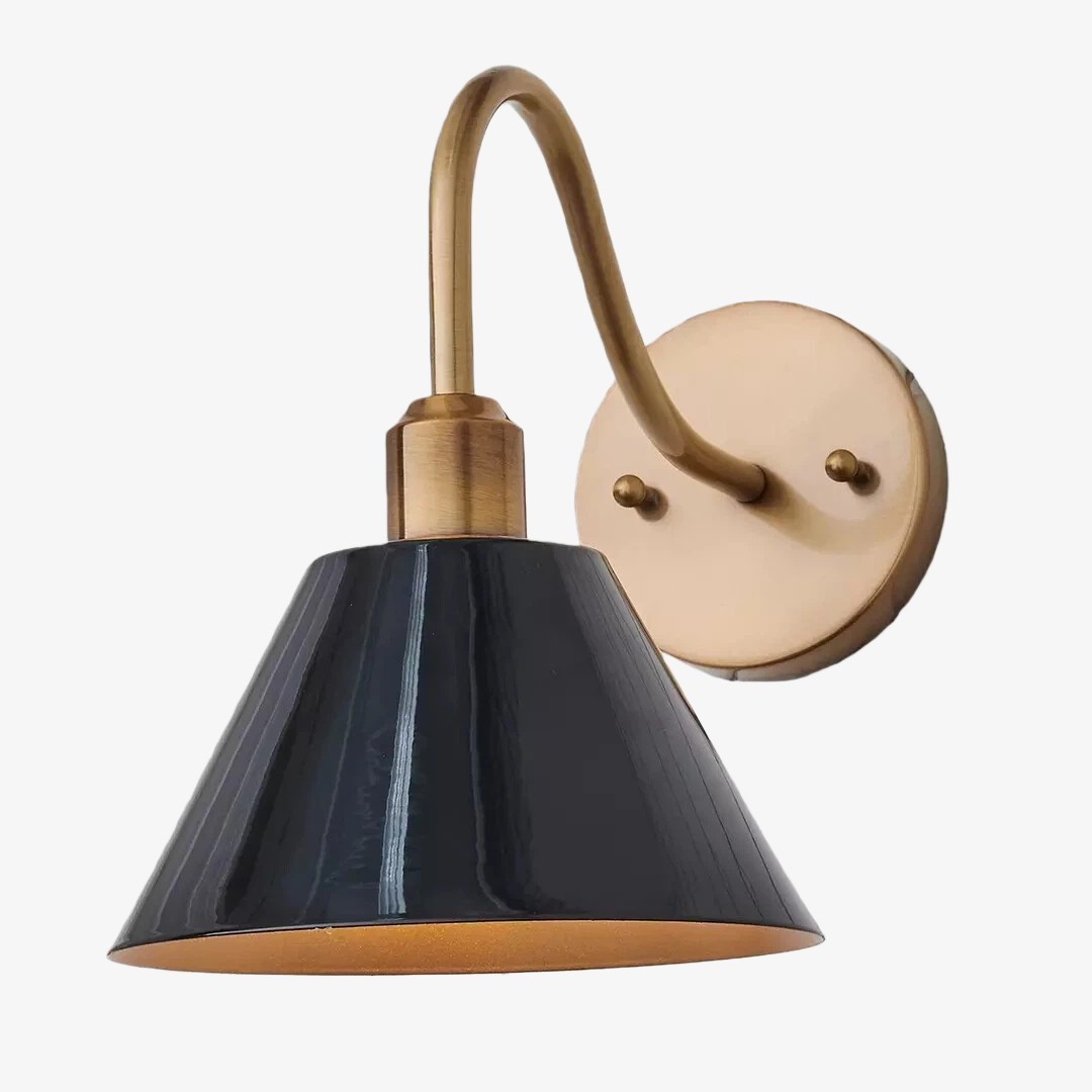 Narix Industrial Wall Sconce - Sleek Tapered Shape for Lounge and Dining Area K2120