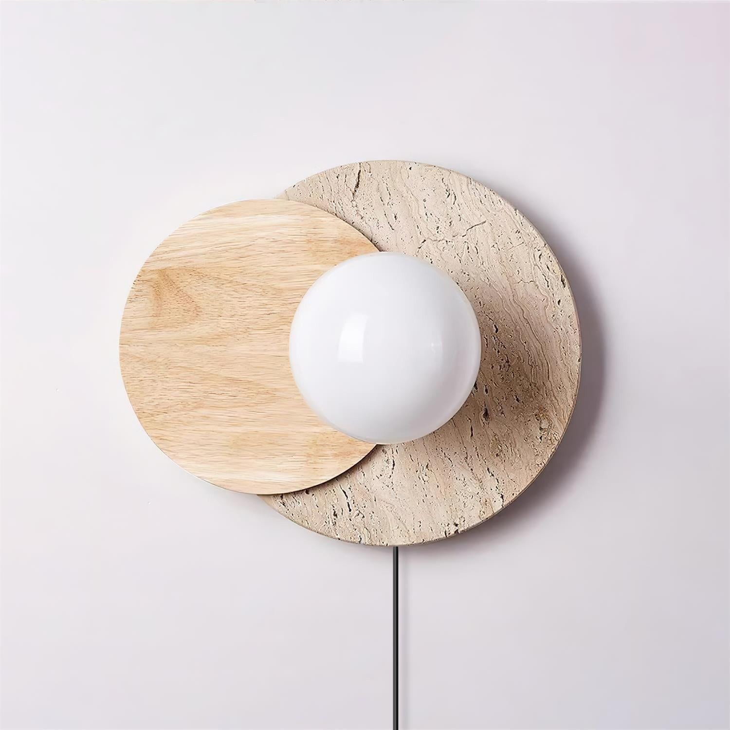 Wabi-sabi Eclipse Plug-In Wall Lamp K476