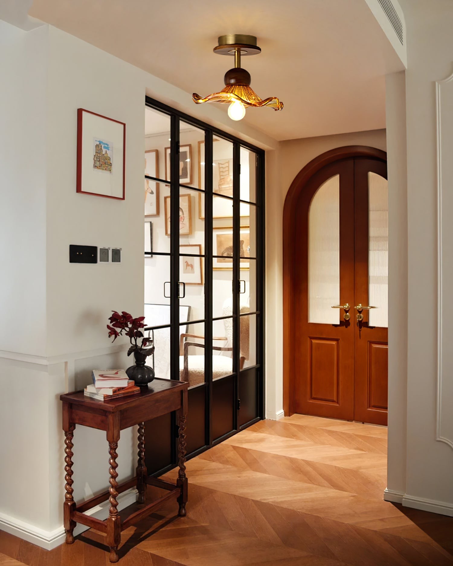 Kapok Wood Ceiling Light K1038