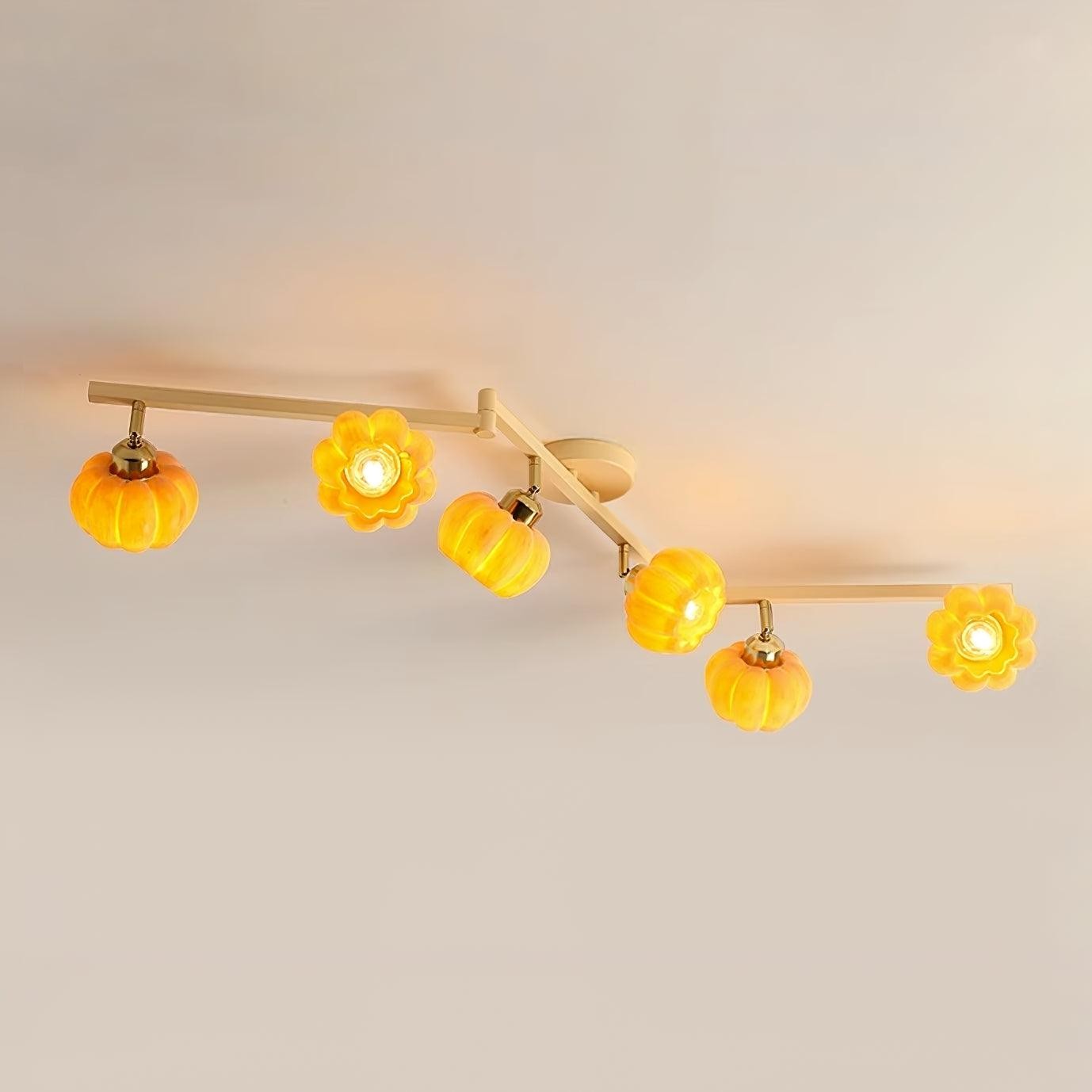 Pumpkin Flower Ceiling Lamp K739