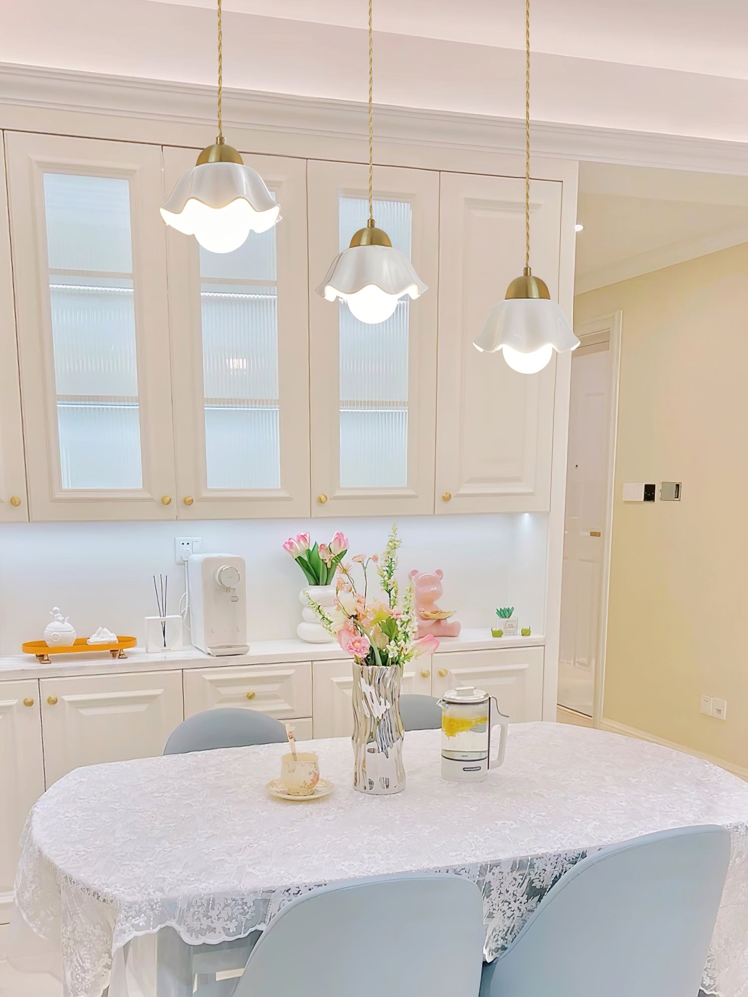 Ceramics Floral Pendant Light K990