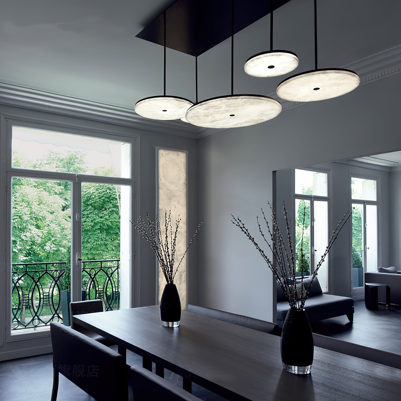 Wyatt Alabaster Pendant Light D427