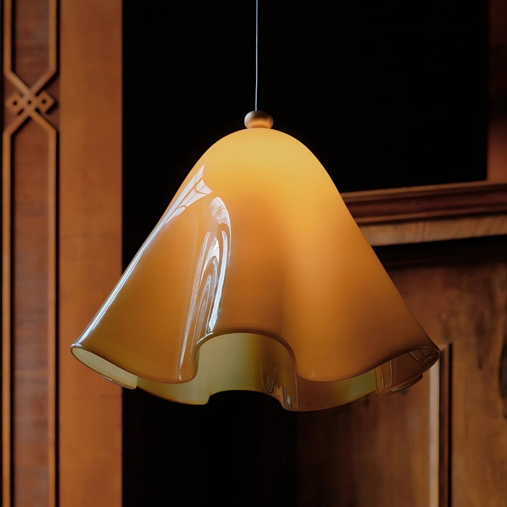 Bellina Vintage Fluted Glass Pendant Light – Mid-century Modern Fazzo  Pendant For Home Decor K897