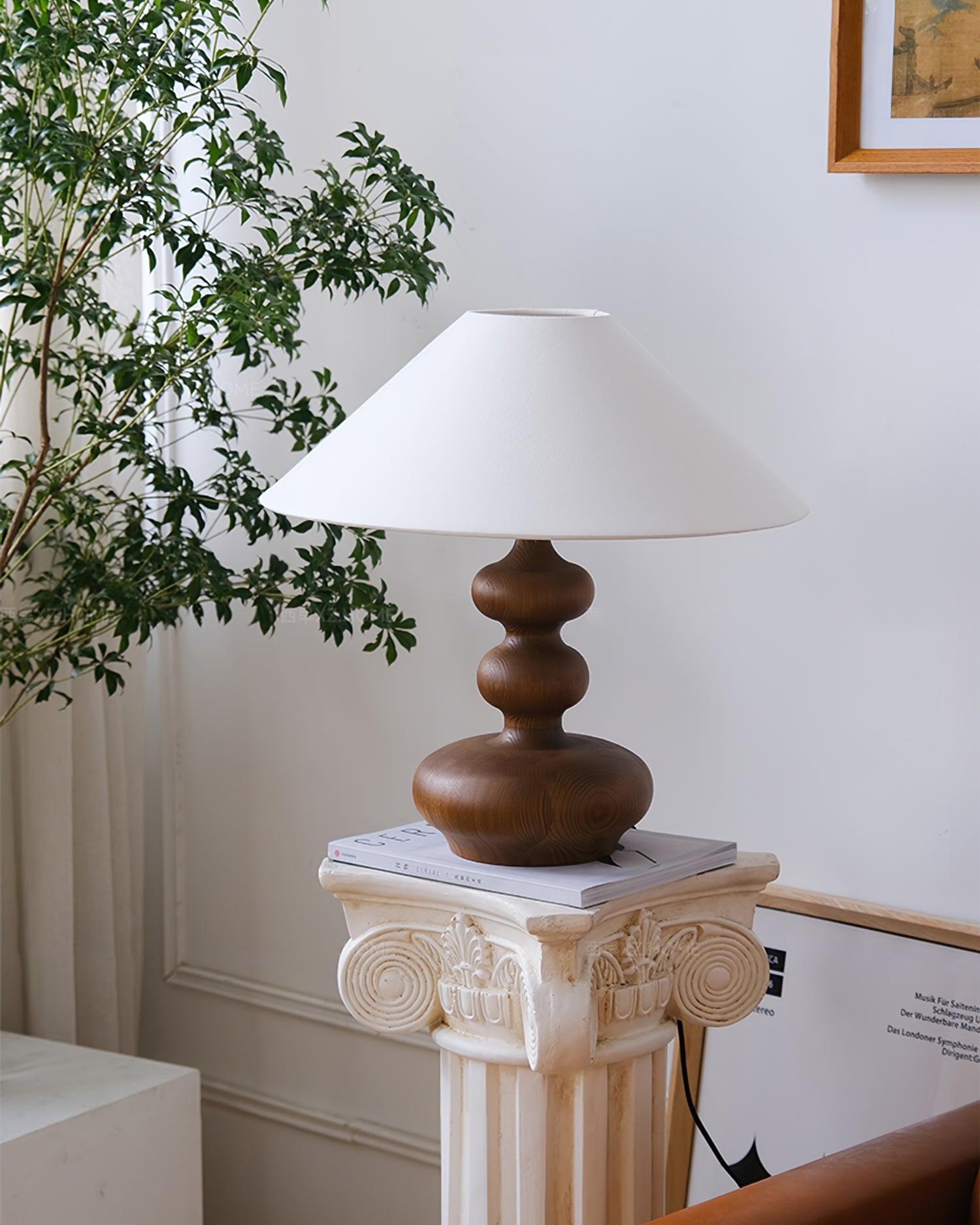 Nordic Retro Solid Wood Table Lamp K340