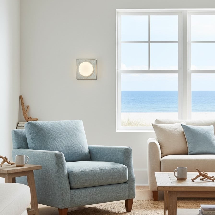 Vellaro Minimalist Round or Square Wall Light - Stylish Lighting for Kitchen and Office K1646