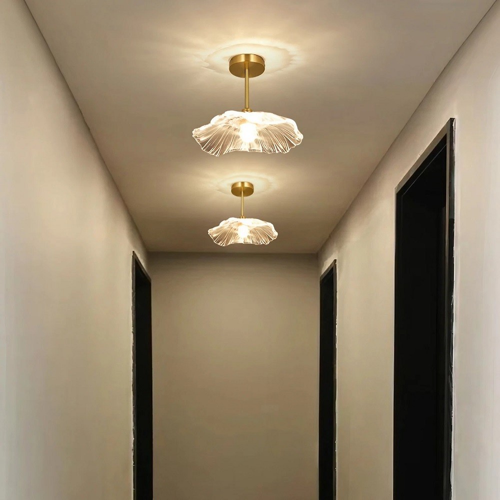 Lotus Retro Glass Ceiling Light K19