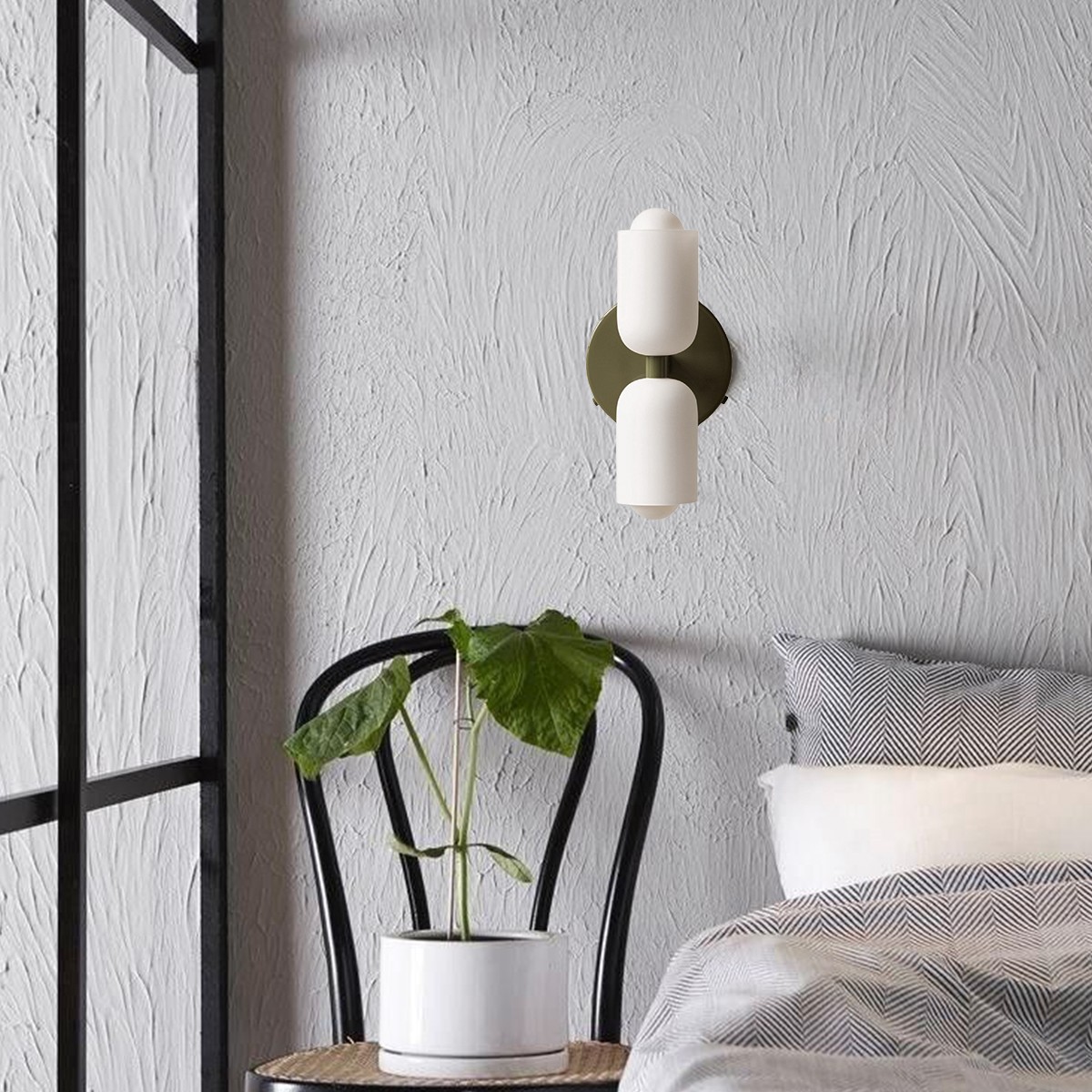 Glass Up Down Wall Sconce