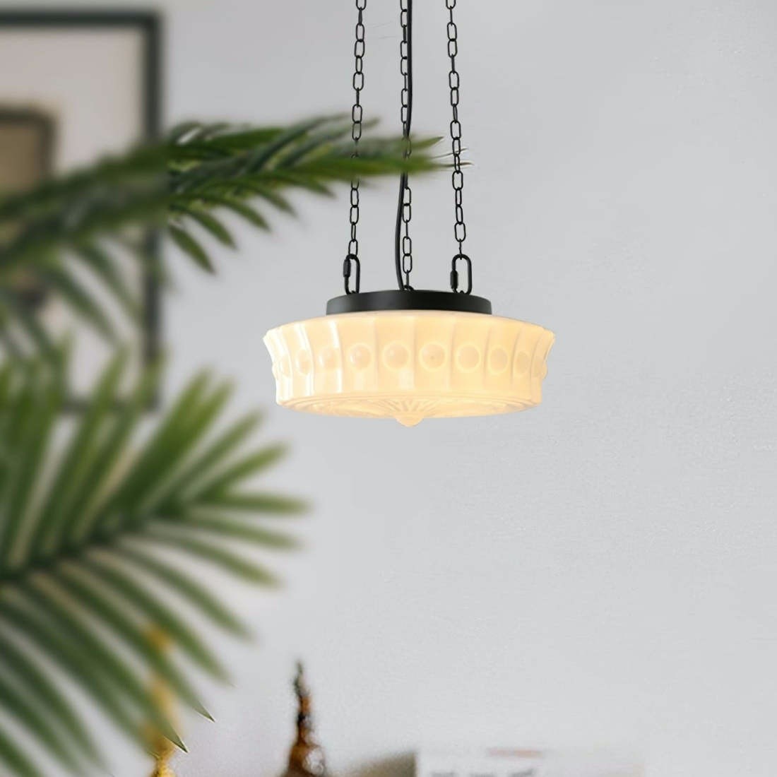 Iron Glass Cylinder Shade Chandelier K827