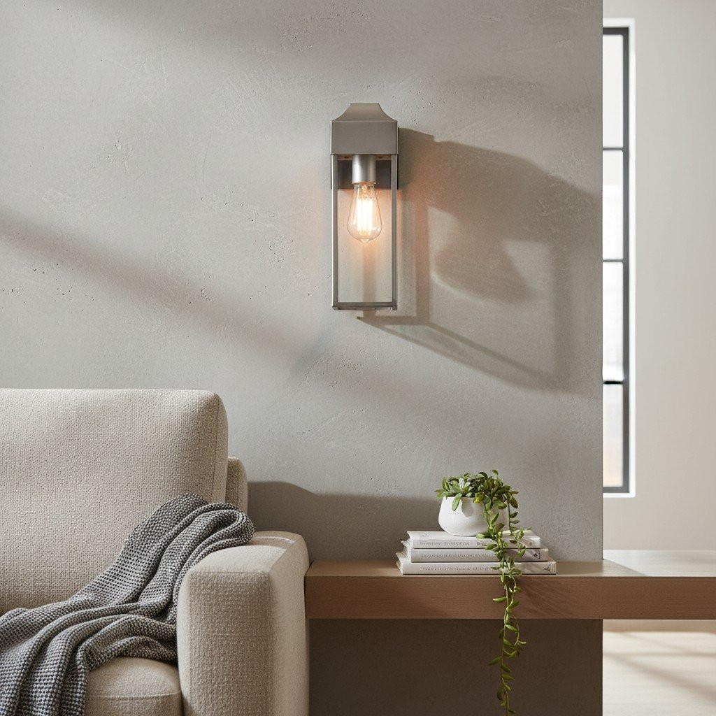Georgon Exterior Wall Lantern Light - Clear Glass Shade, Classic Architectural Style K1976