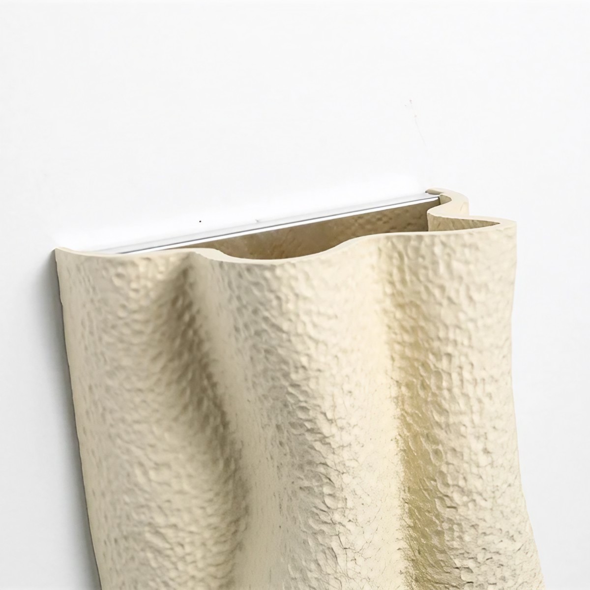 French Folded Resin Ribbed Wall Sconce For Hallway K178