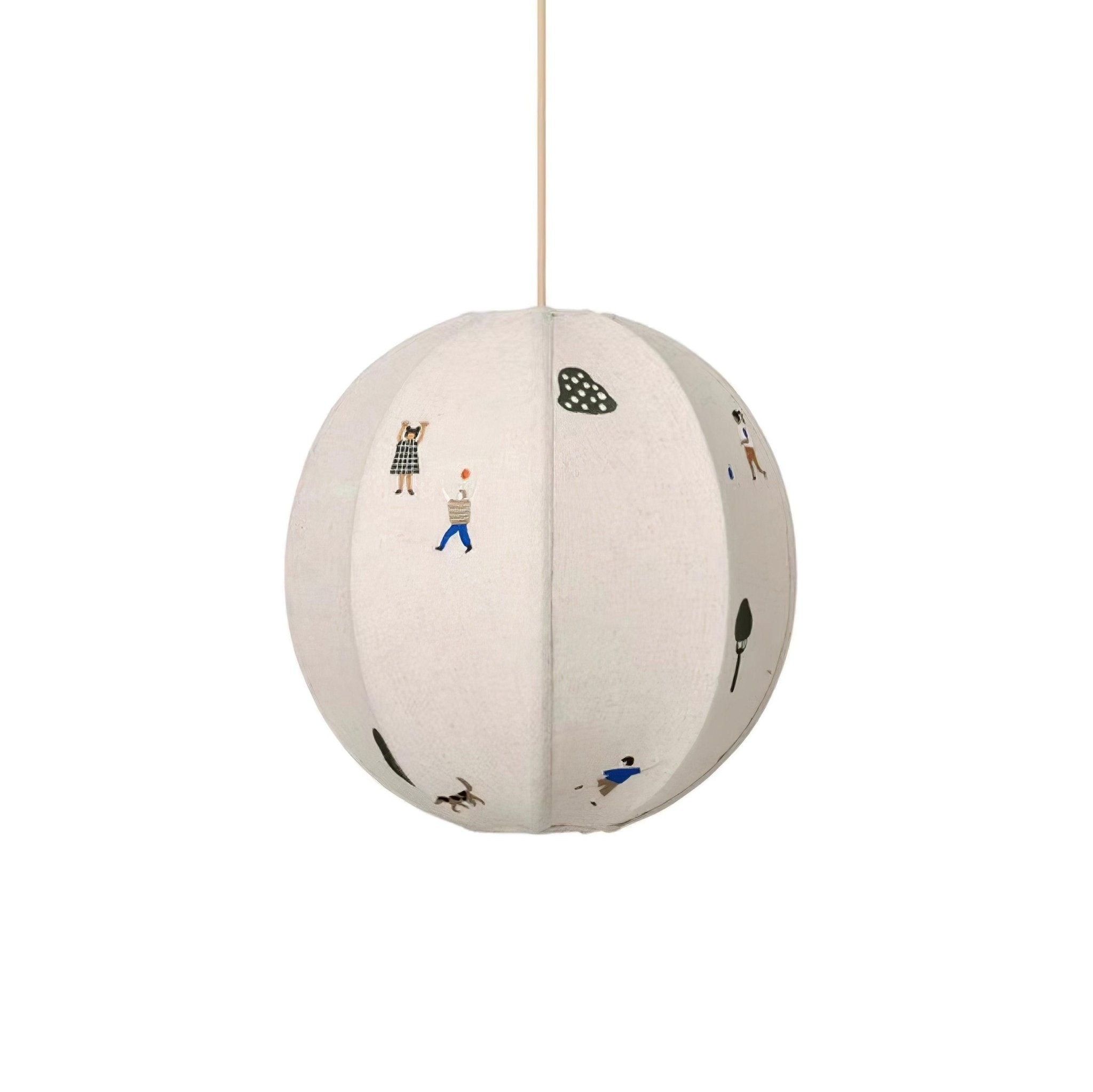 Park Embroidered Textile Pendant Lamp K576