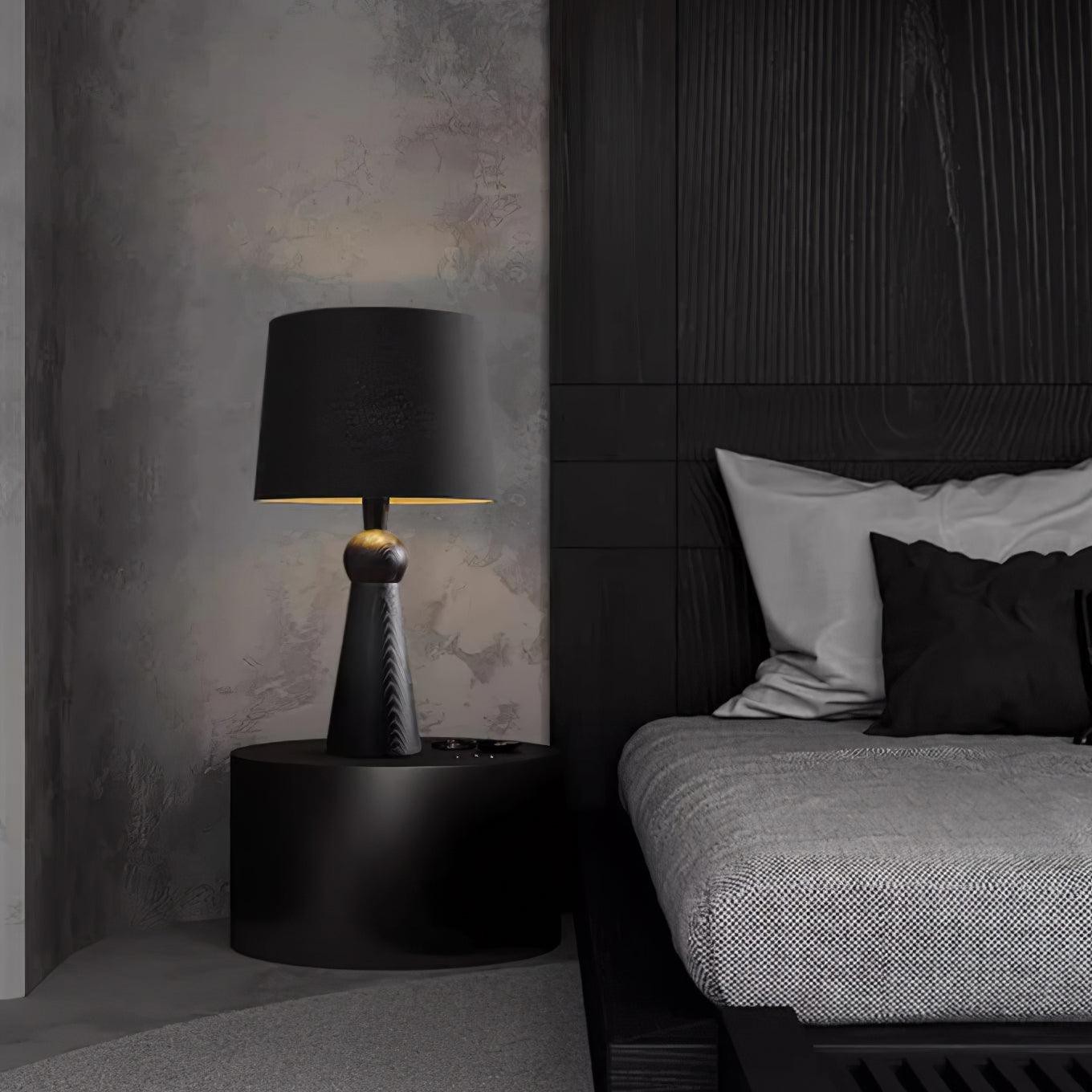 Nordic Retro Solid Wood Fabric Table Lamp K256