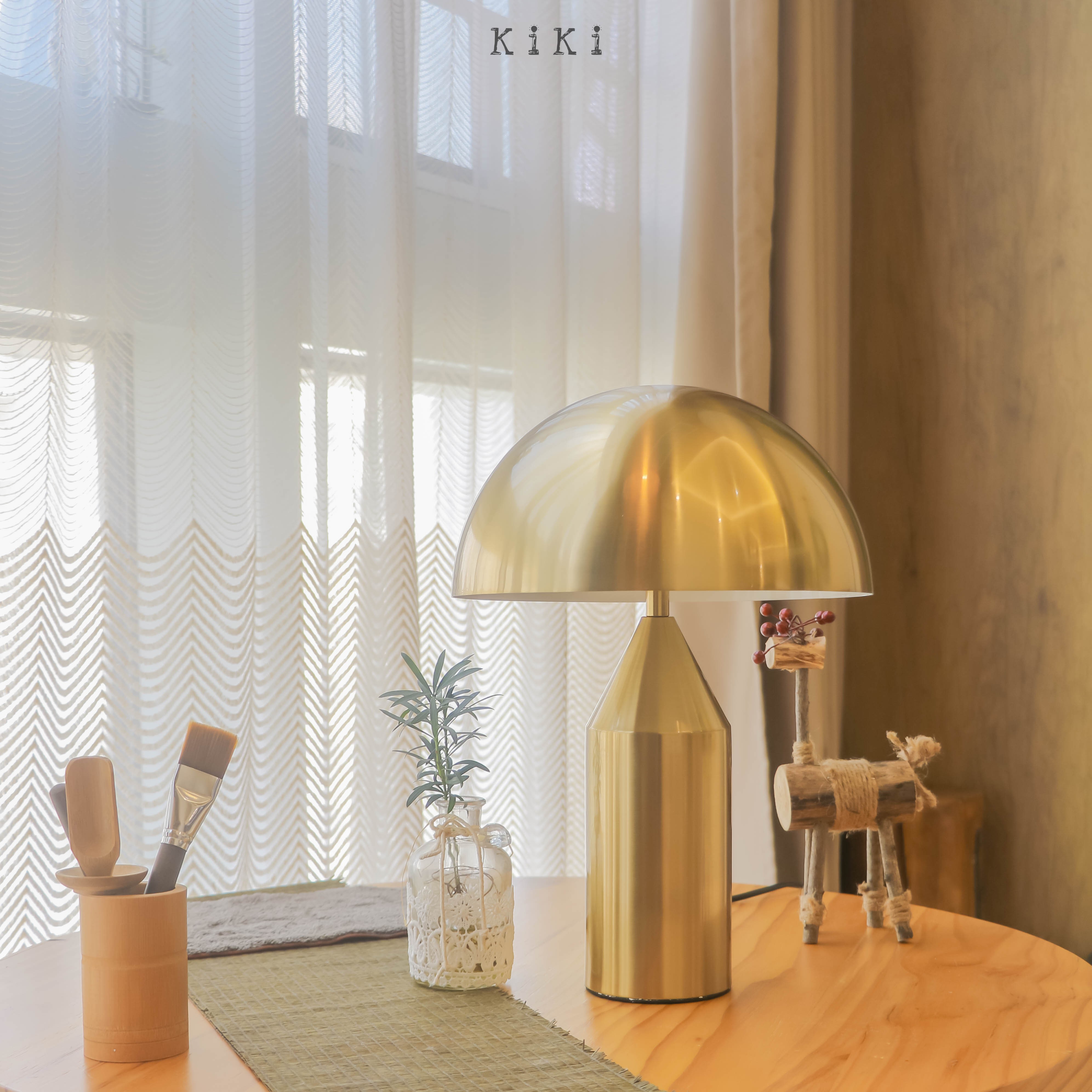 Modern Atollo Table Lamp - Mushroom Metal Table Light for Living Room