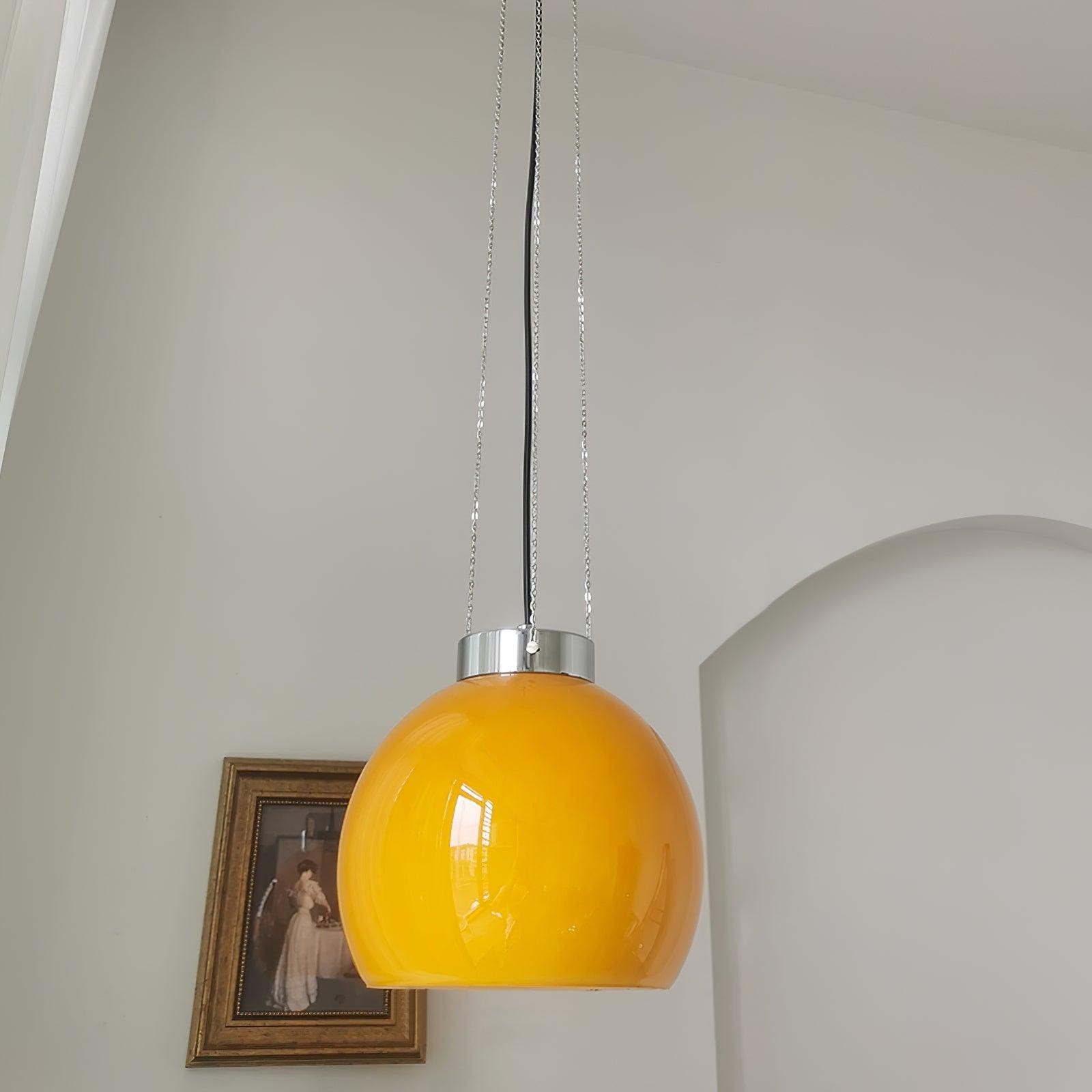 Vintage Bauhaus Creative Hemispherical Pendant Light K458