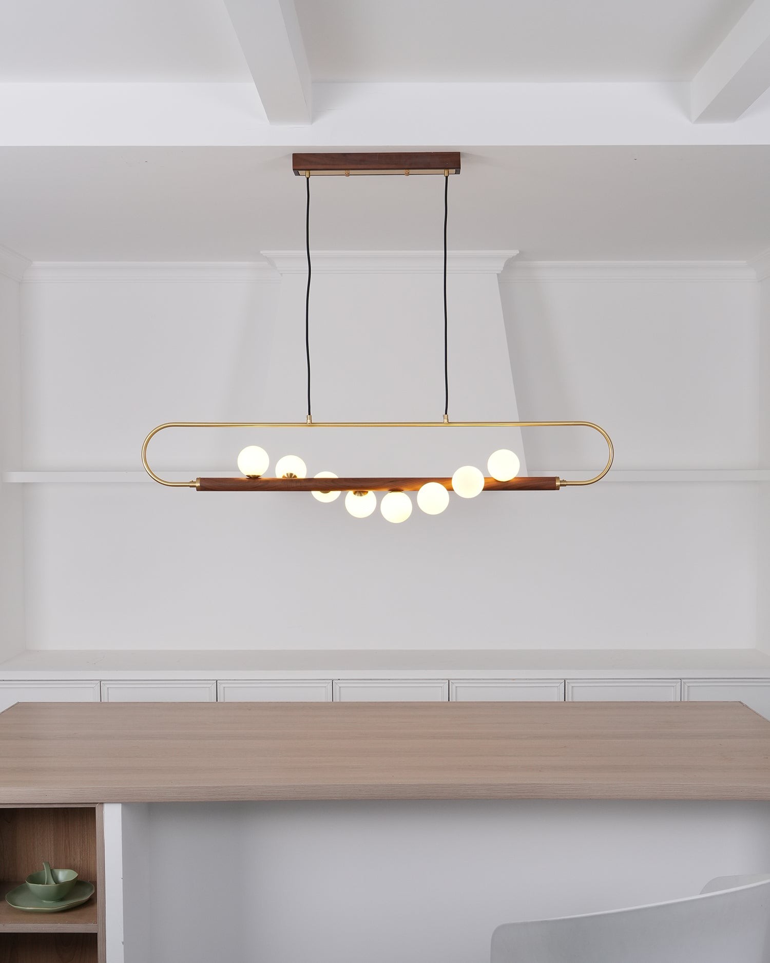 Modern Walnut Simple Chandelier K522