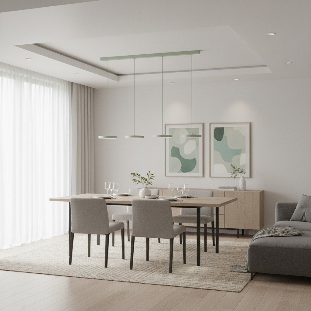 Feranox Minimal Disc Pendant - Statement Pendant Light for Dining K2217