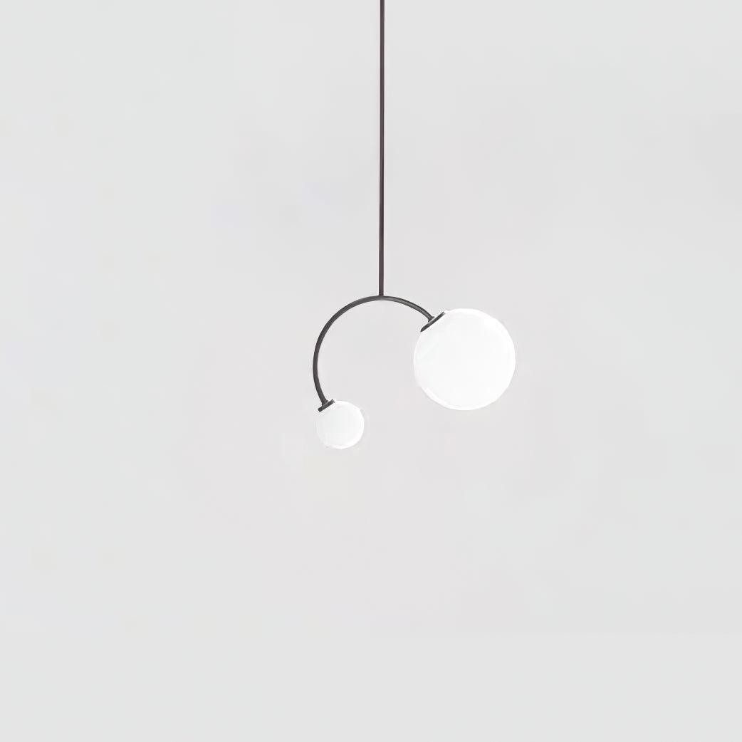 Creative Double Heads Glass Pendant Lamp K249