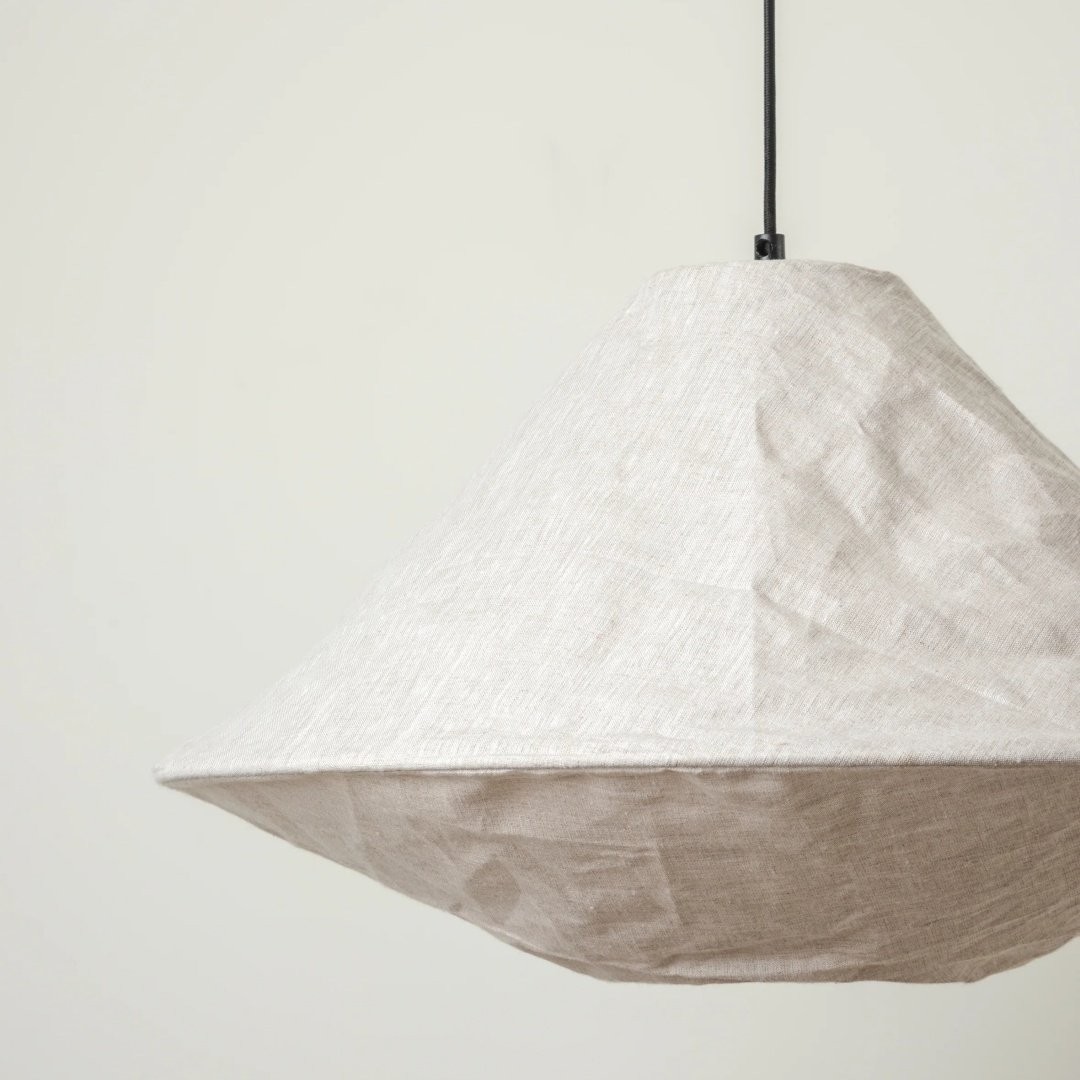 Zalen Organic Woven Shade Pendant Lamp For Entryway and Living Space K1686