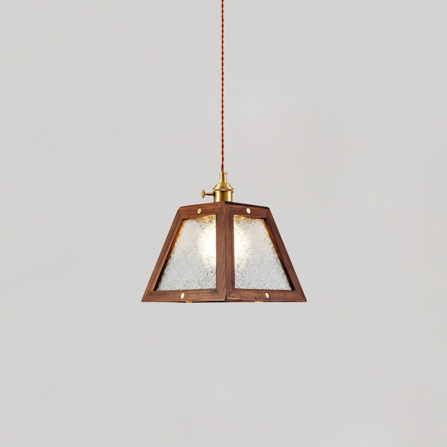 Retro Pattern Glass Pendant Lamp K288