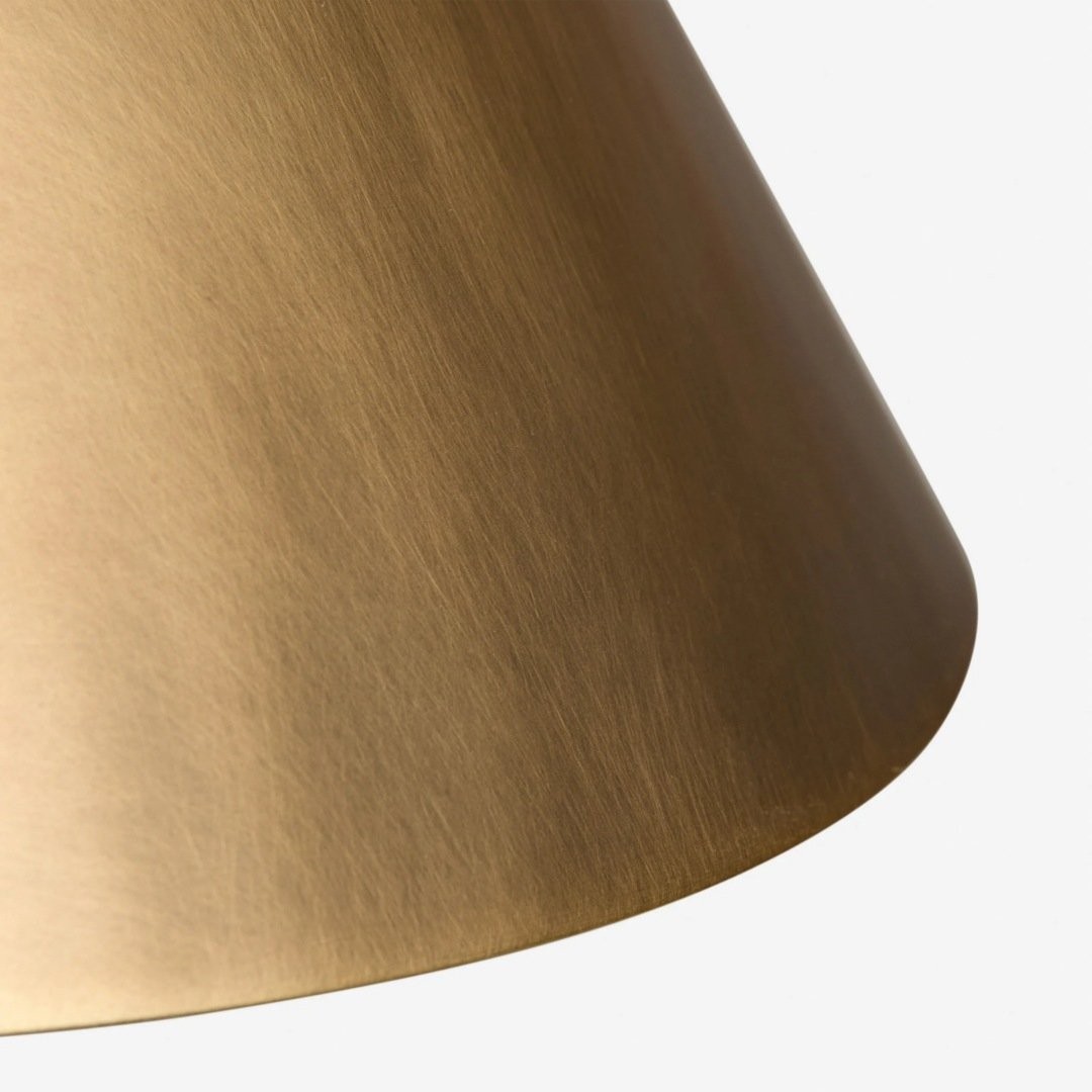 Aurecyl Table Lamp - Sleek Tapered Metal Table Lamp in Vintage-Style Finish for Living Room K1619