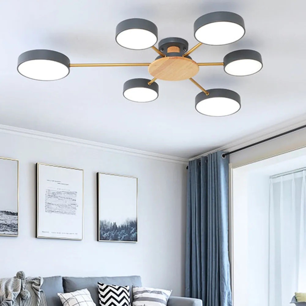 Nordic Multi Heads Round Led Ceiling Light K934