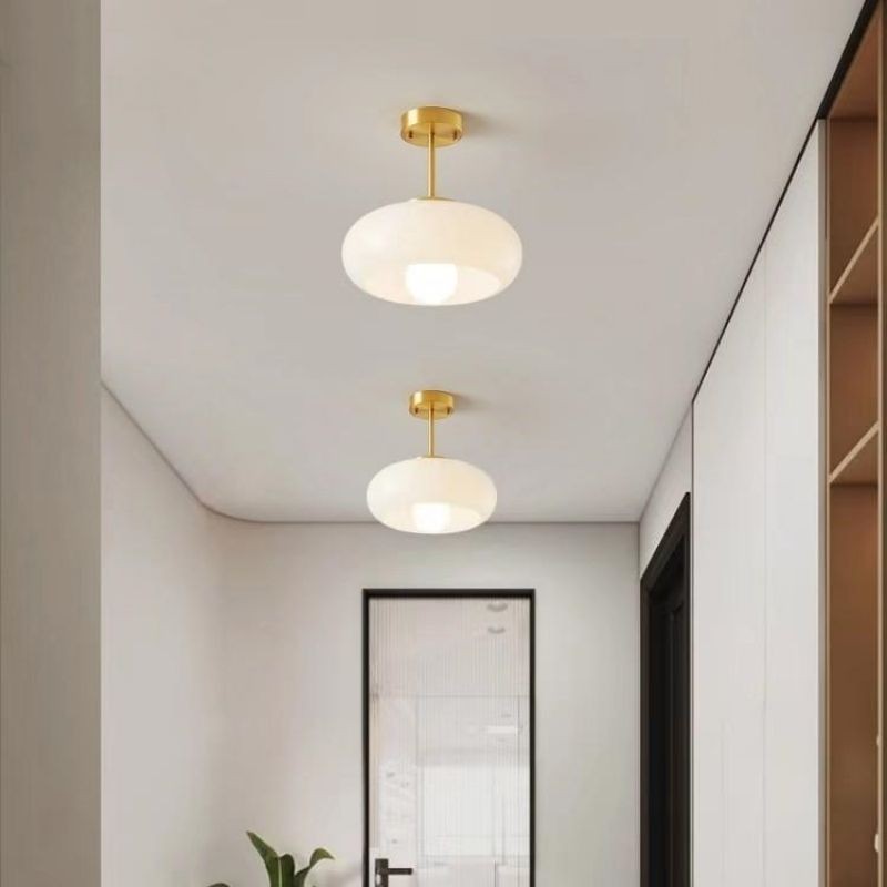 Bauhaus Style Vintage Glass Ceiling Light K72