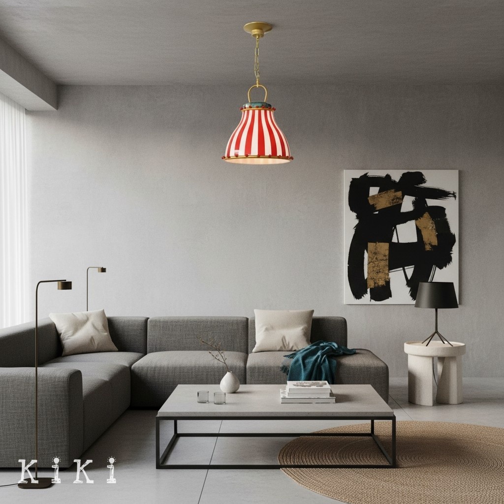Festilo Playful Circus Glass Pendant - Stylish Hanging Light for Dining Room or Kitchen K322