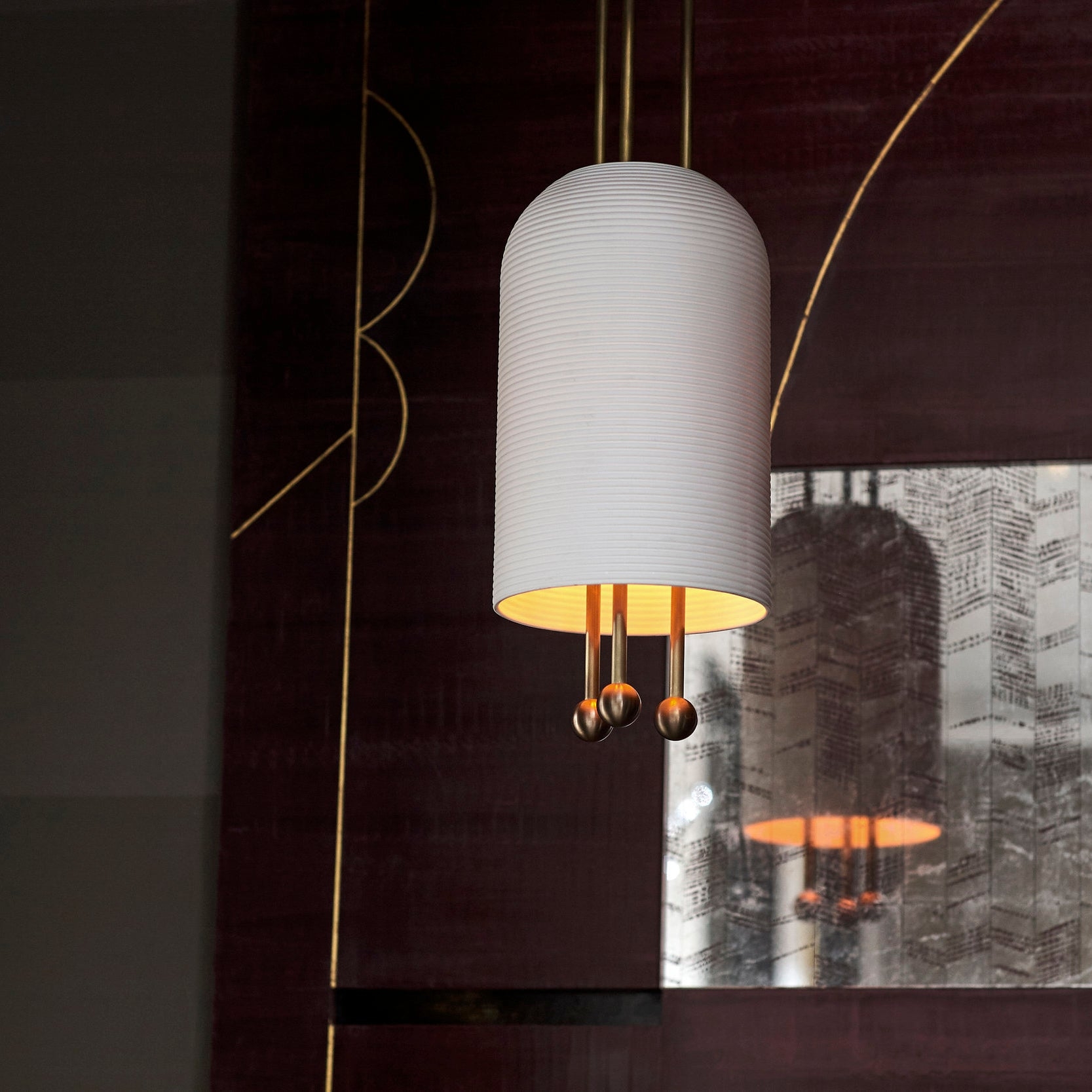 Lantern Glass Pendant Lamp D479
