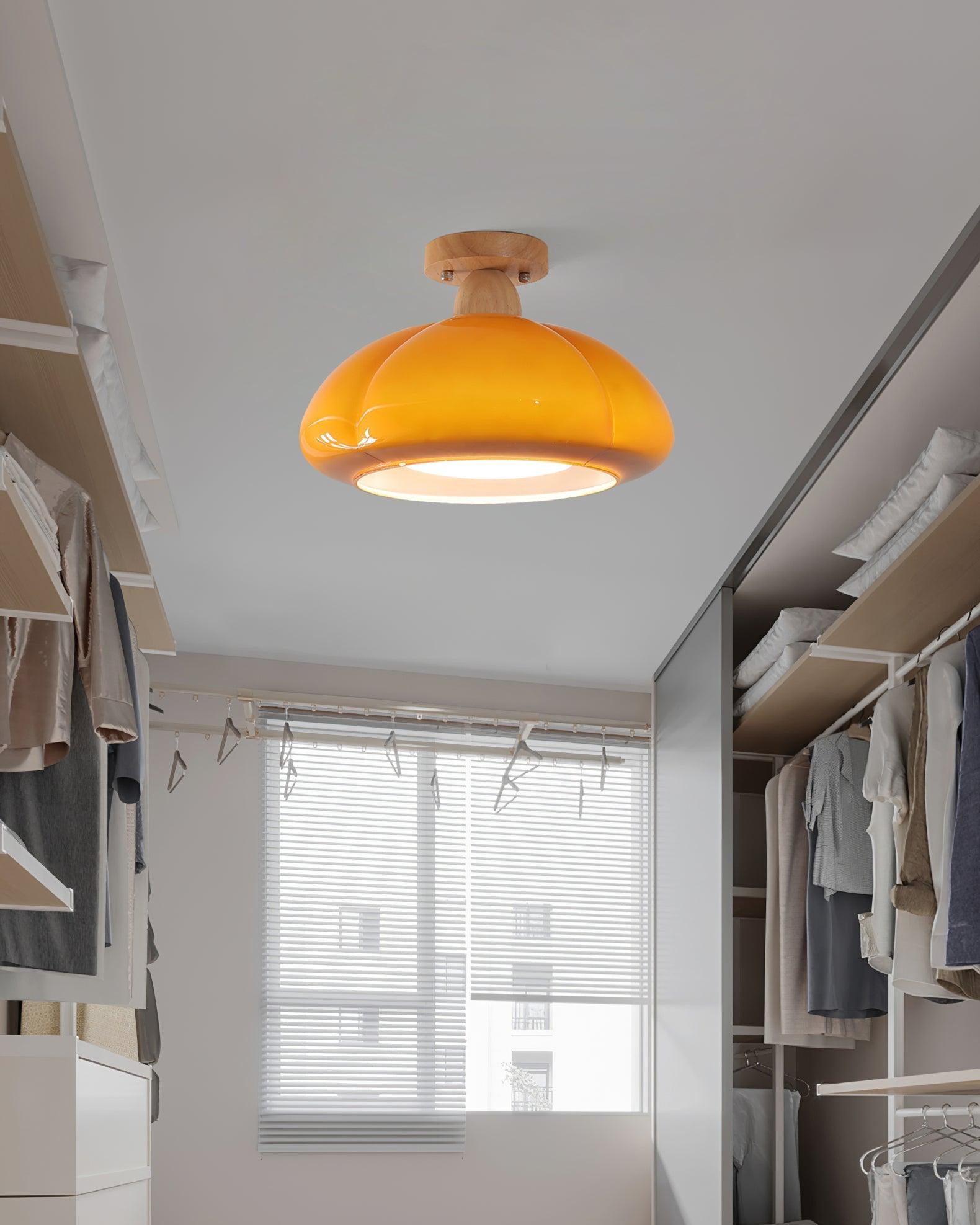 Pumpkin Glass Ceiling Light For Kitchen K320