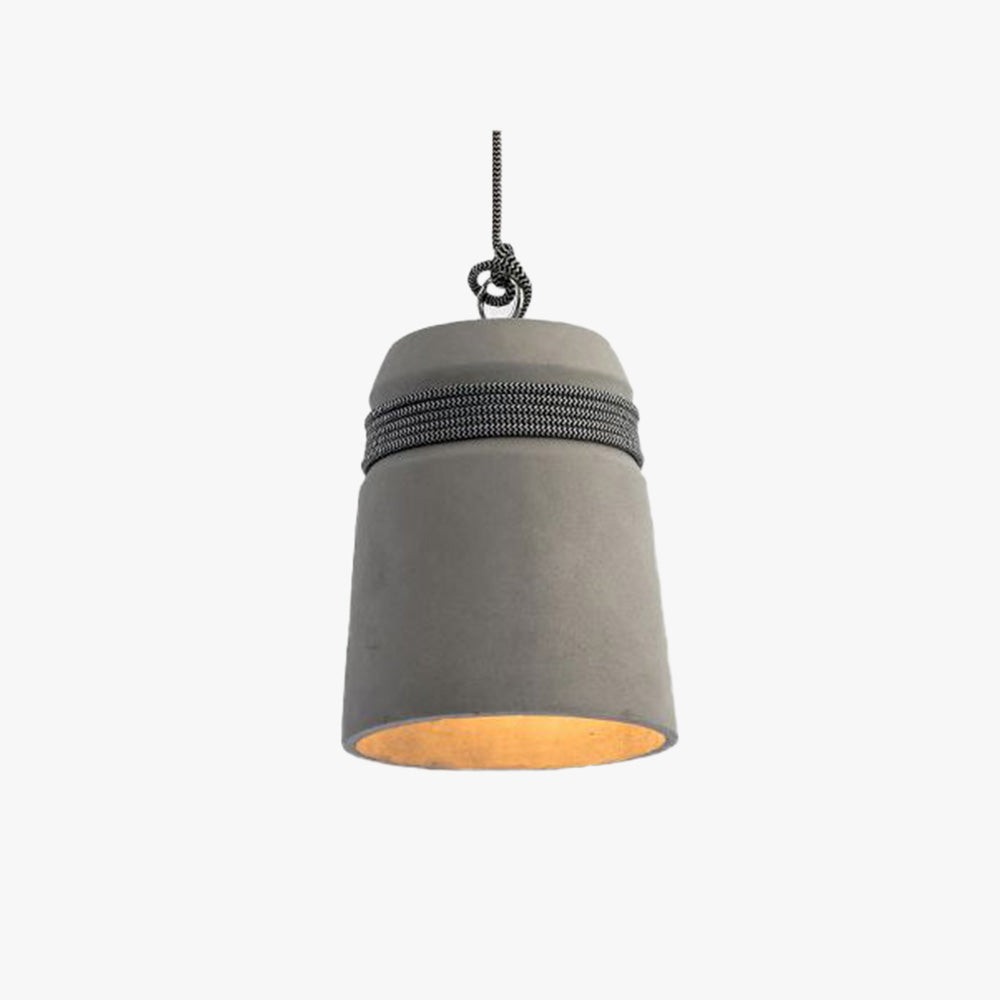 Nordic Cement Hemp Rope Pendant Lamp K888