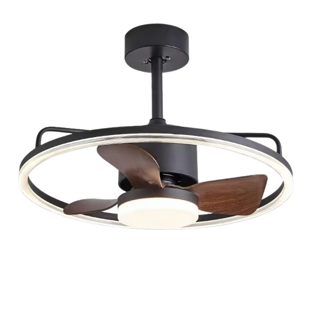 Retro Bauhaus Round Led Ceiling Fan Light K1109