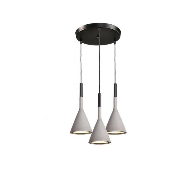 Minimalist Aplomb Pendant Light - Cement Cone Pendant Light for Kitchen Island