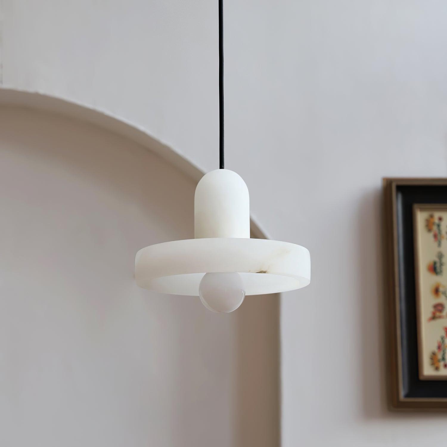 Elegant Creative White Alabaster Pendant Light K823