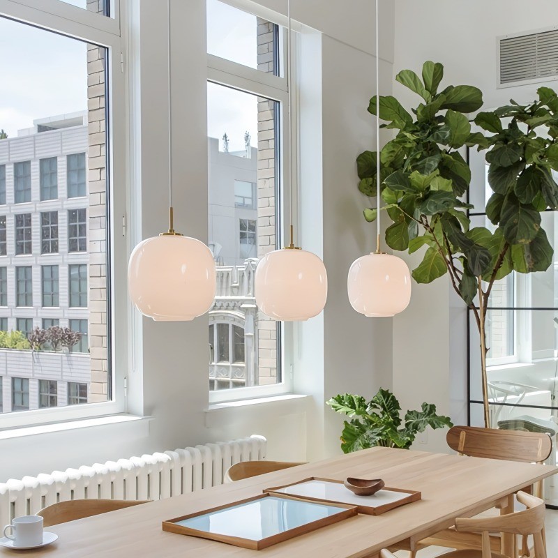 Modern Nordic Opal Glass Radihous Pendant Light K140